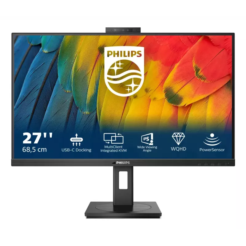 Philips 5000 series 27B1U5601H/00 computer monitor 68.6 cm (27 inch) 2560 x 1440 pixels Quad HD LCD Black