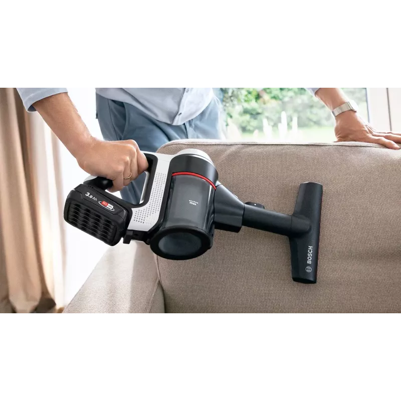 Bosch BSS711W stick vacuum/electric broom Battery Dry Bagless 0.3 L Black, Silver, White
