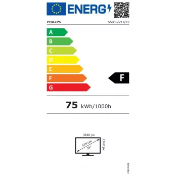 Philips 55BFL2214/12 Signage Display 139.7 cm (55 inch) LED Wi-Fi 350 cd/m² 4K Ultra HD Black Android TV