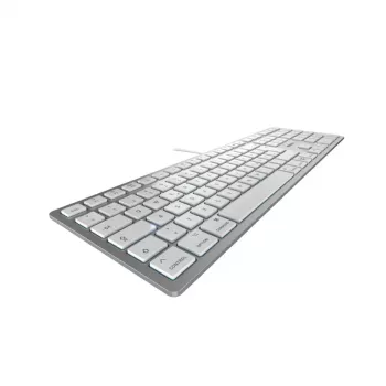 CHERRY KC 6000C FOR MAC keyboard Universal USB QWERTZ German Silver