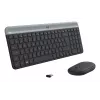 LOGITECH Slim Wireless Keyboard And Mouse Combo Mk470 - Graphite - Azerty French