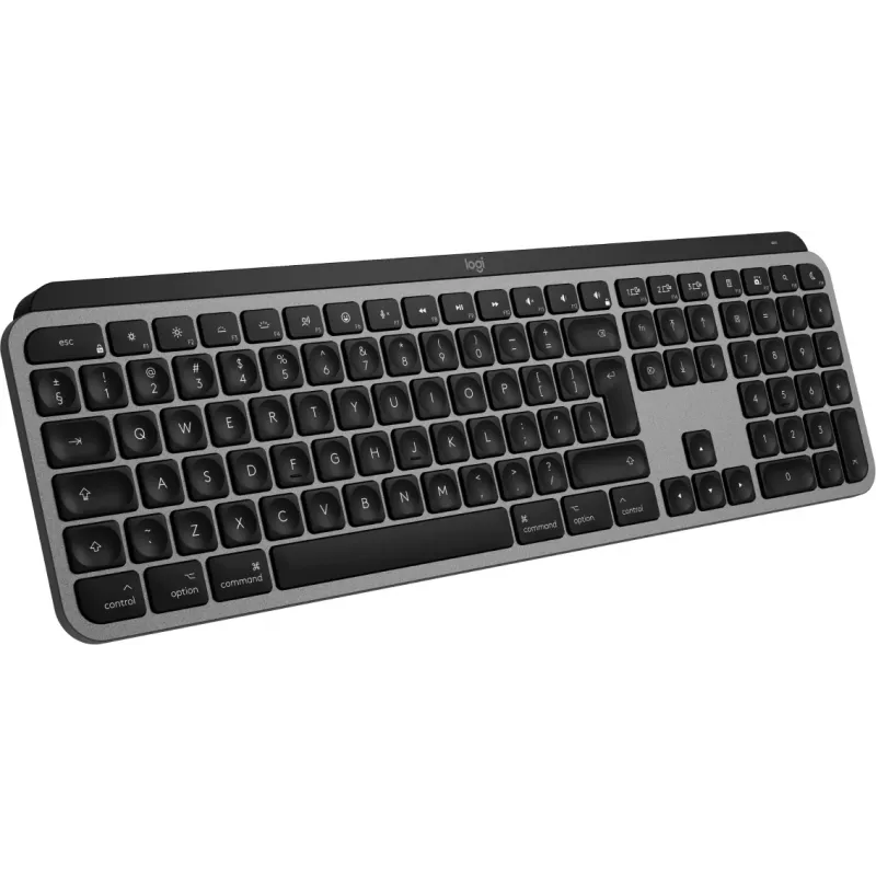 Logitech MX Keys S for Mac Keyboard Wireless Bluetooth QWERTY Aluminium Black