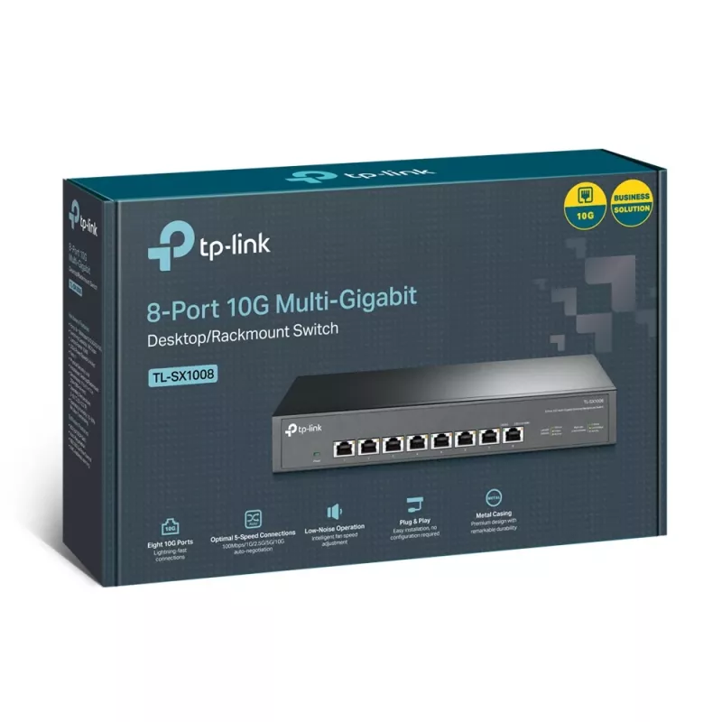 Unmanaged Switch TP-Link TL-SX1008 8-Port 10G Desktop/Rackmount