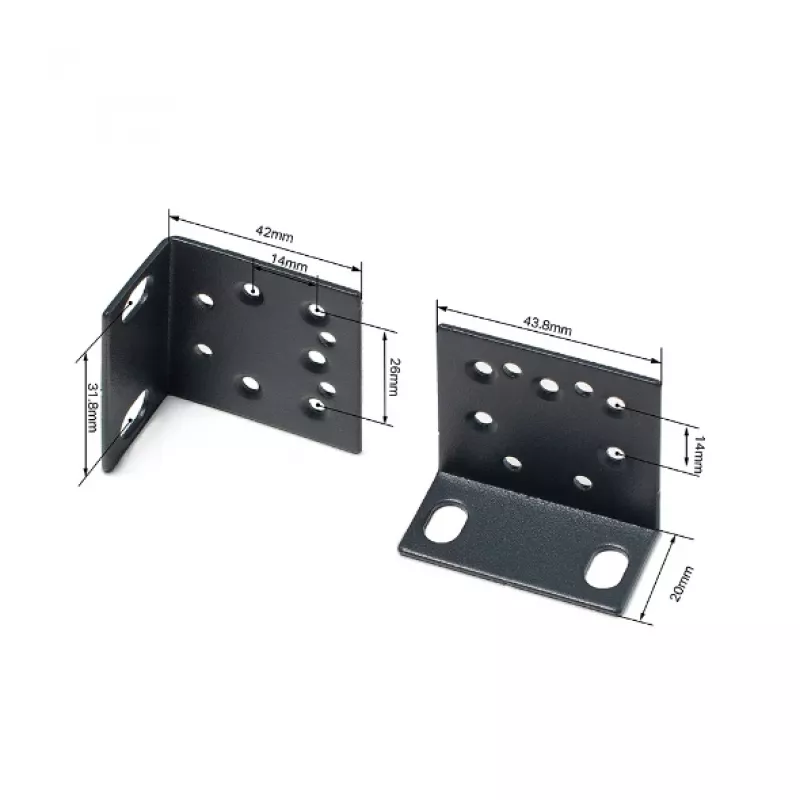 Mounting Kit TP-Link Omada 19-inch Switches Rack Mount Kit Black Metal