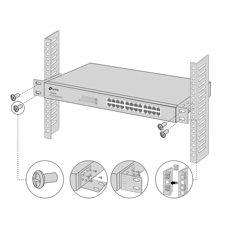 Mounting Kit TP-Link Omada Rack Mount Kit 13-inch Metal Black