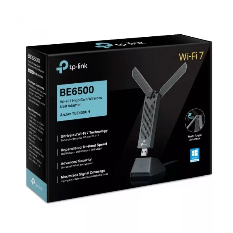 Wireless Router TP-Link BE6500 2882 Mbit/s Wi-Fi 7 Tri-band