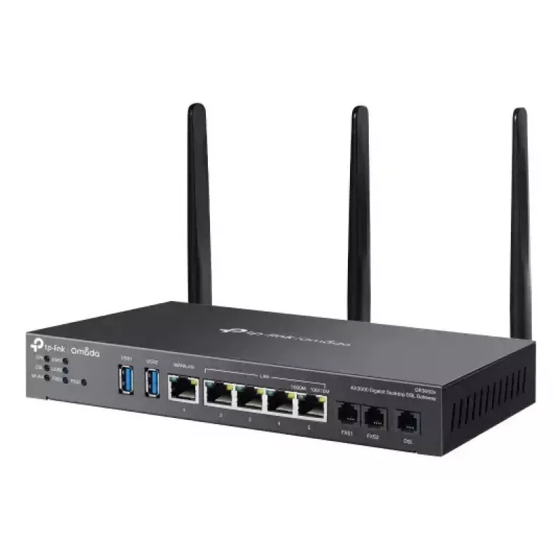 TP-Link Omada AX3000 wireless router Gigabit Ethernet Dual-band (2.4 GHz / 5 GHz) Black