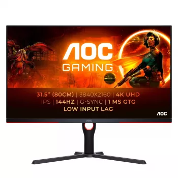 AOC G3 U32G3X/BK computer monitor 80 cm (31.5 inch) 3840 x 2160 pixels 4K Ultra HD LED Black, Red