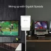 TP-Link G.hn1200 Powerline Kit, 607 Mbit/s, Gigabit Ethernet, 10,100,1000 Mbit/s, HomePlug AV2, 300 m, White