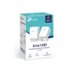 TP-Link G.hn1200 Powerline Kit, 607 Mbit/s, Gigabit Ethernet, 10,100,1000 Mbit/s, HomePlug AV2, 300 m, White