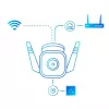 TP-Link Tapo Outdoor Security Wi-Fi Camera, IP security camera, Outdoor, Wired & Wireless, Amazon Alexa & Google Assistant, CE, Ceiling/wall