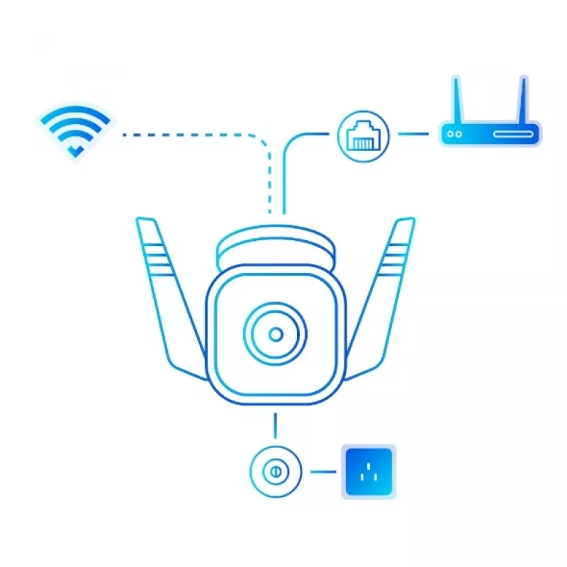 TP-Link Tapo Outdoor Security Wi-Fi Camera, IP security camera, Outdoor, Wired & Wireless, Amazon Alexa & Google Assistant, CE, Ceiling/wall