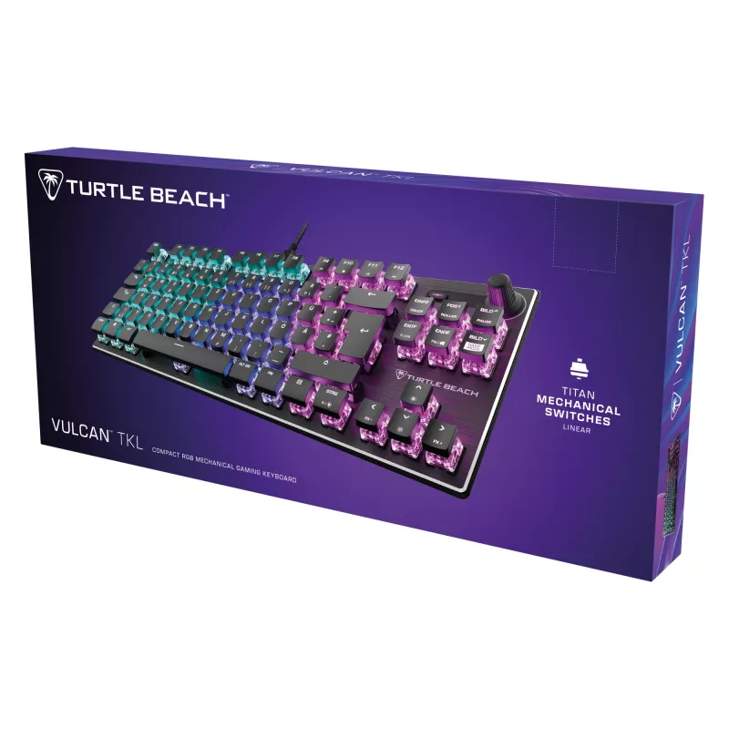 Turtle Beach Vulcan TKL keyboard Gaming USB QWERTZ German Black