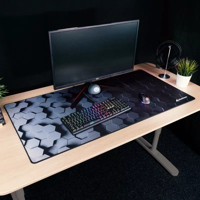 SHARKOON Gaming Mouse Pad - Sgp30 Big Hex - Black