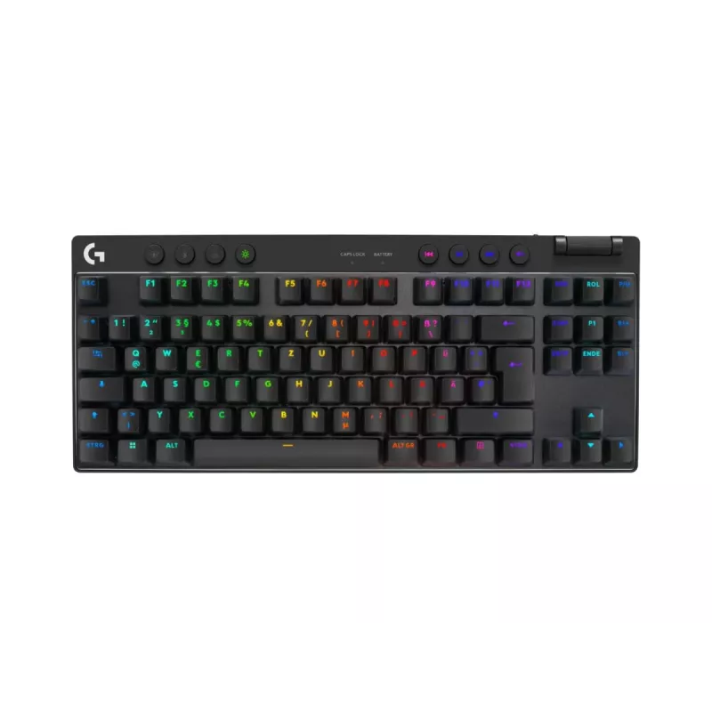 LOGITECH G Pro X TKL Lightspeed Gaming Keyboard - Bluetooth - Black Deutsch - Qwertz - Tactile