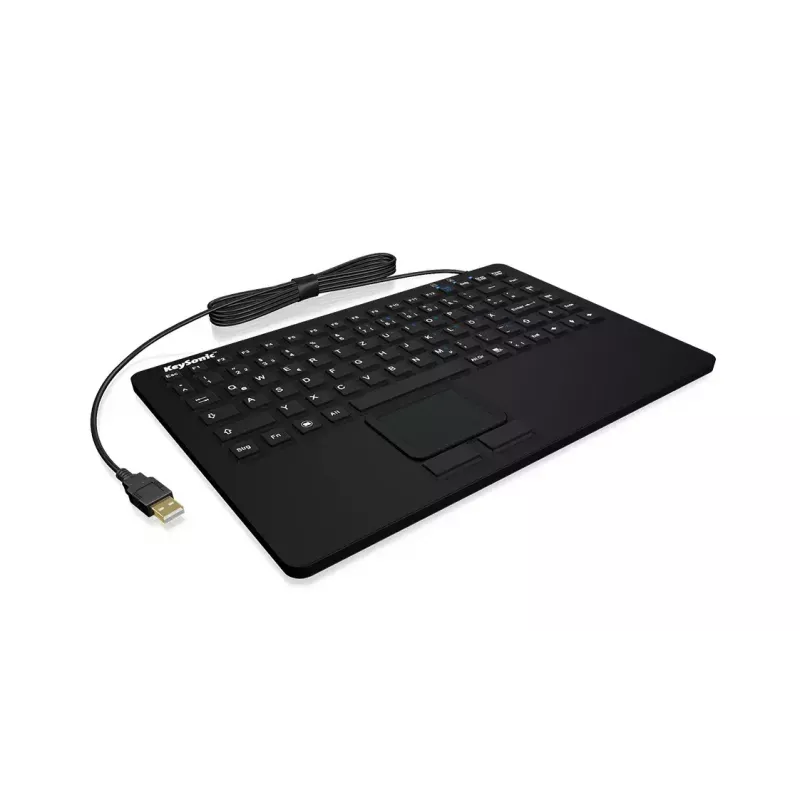 KeySonic KSK-3230IN (DE) keyboard Universal USB QWERTZ German Black
