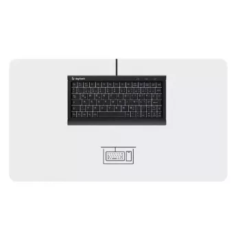 KeySonic KSK-3011ELC (DE) keyboard Home USB QWERTZ German Black