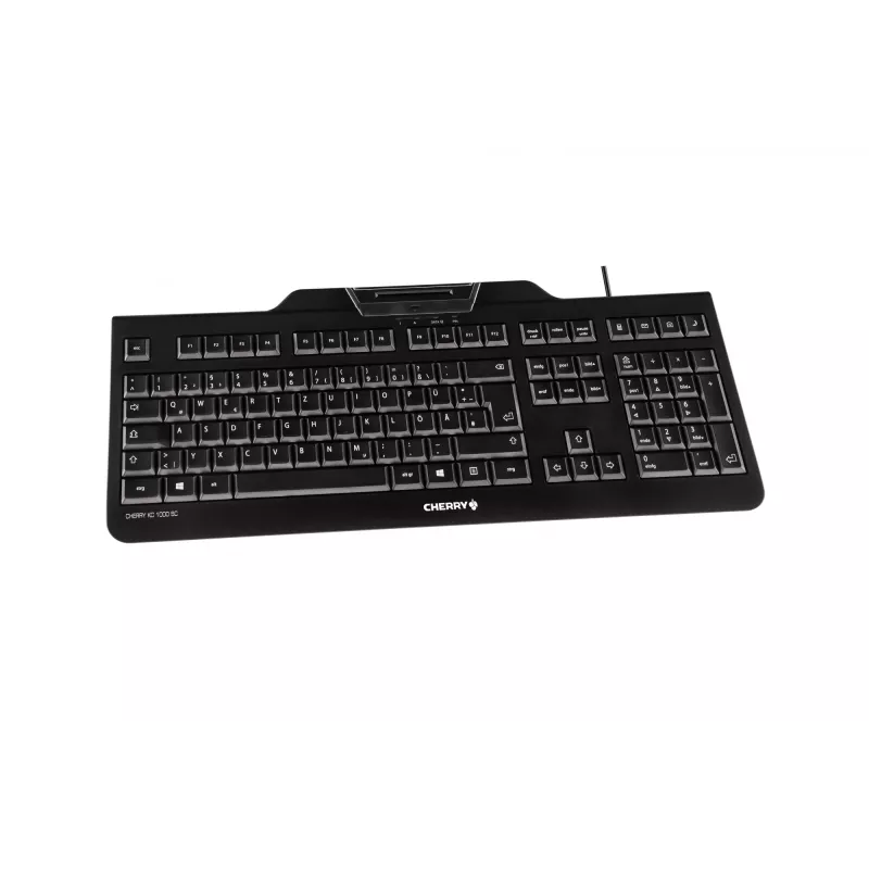 CHERRY KC 1000 SC keyboard Office USB QWERTY US English Black
