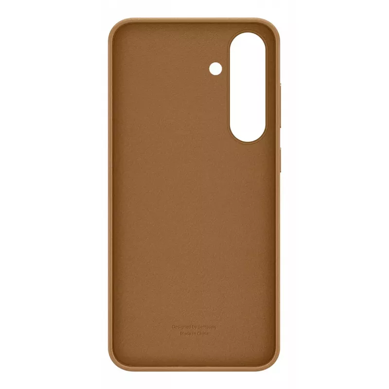 Faux Leather Case Samsung Galaxy S25+ Cover Brown 6.7 inch