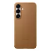 Faux Leather Case Samsung Galaxy S25+ Cover Brown 6.7 inch