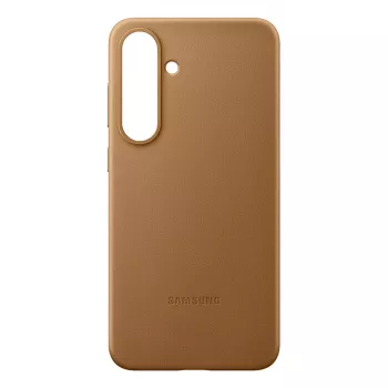 Faux Leather Case Samsung Galaxy S25+ Cover Brown 6.7 inch