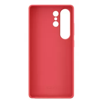 Cover Samsung Galaxy S25 Ultra Silicone Case Red Monochromatic