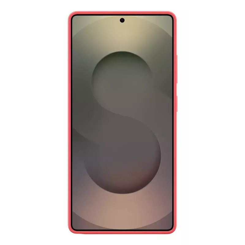 Cover Samsung Galaxy S25 Ultra Silicone Case Red Monochromatic