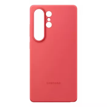 Cover Samsung Galaxy S25 Ultra Silicone Case Red Monochromatic