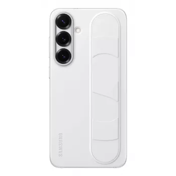Samsung Standing Grip Case for Galaxy S25+, Cover, Samsung, Galaxy S25+, 17 cm (6.7 inch), White