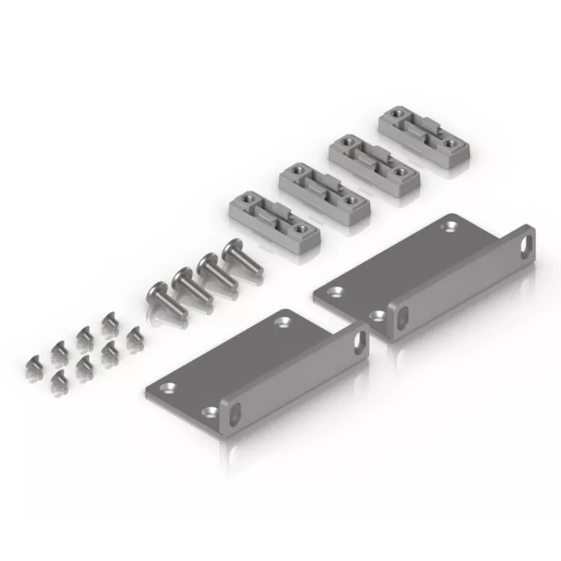 Mounting kit Ubiquiti UACC-Rack-Ear-2U Galvanized steel Grey