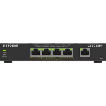 NETGEAR 5-Port Gigabit Ethernet Managed Switch (GS305EPP)