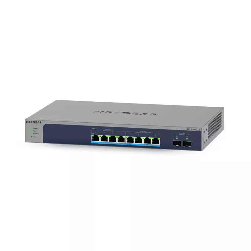 NETGEAR MS510TXUP network switch Managed L2/L3/L4 10G Ethernet (100/1000/10000) Power over Ethernet (PoE) Grey, Blue
