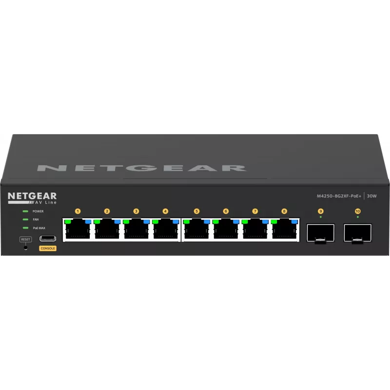 Managed Switch NETGEAR GSM4210PX 8x1G PoE+ 220W 2xSFP+