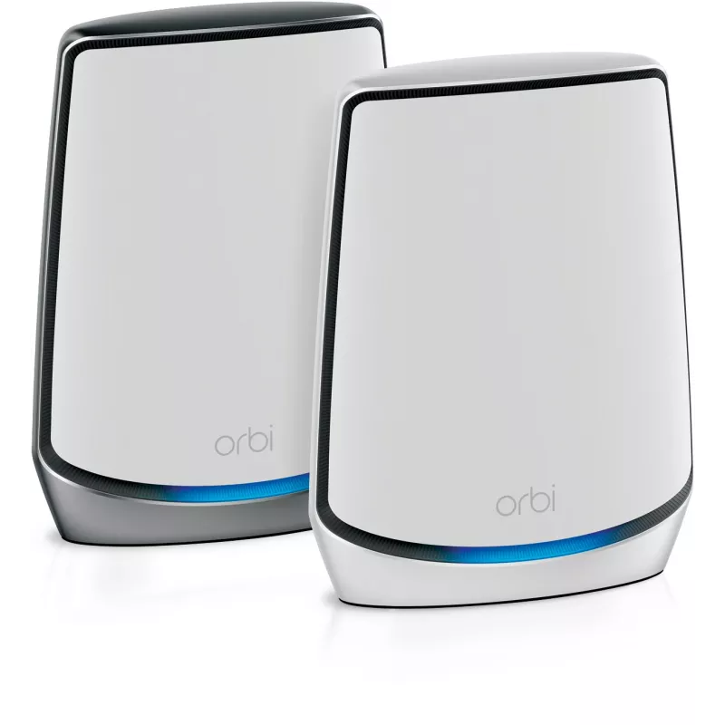 NETGEAR Orbi RBK852 AX6000 WiFi 6 Mesh System Tri-band (2.4 GHz / 5 GHz / 5 GHz) Wi-Fi 6 (802.11ax) Grey, White 8 Internal