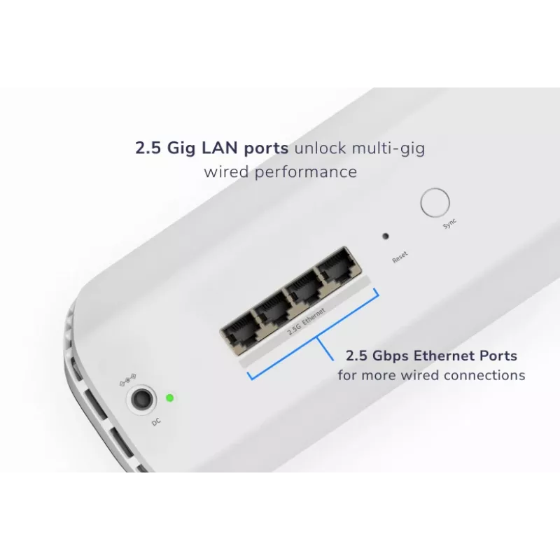 NETGEAR Orbi 870 Tri-band (2.4 GHz / 5 GHz / 6 GHz) Wi-Fi 7 (802.11be) White 4 Internal