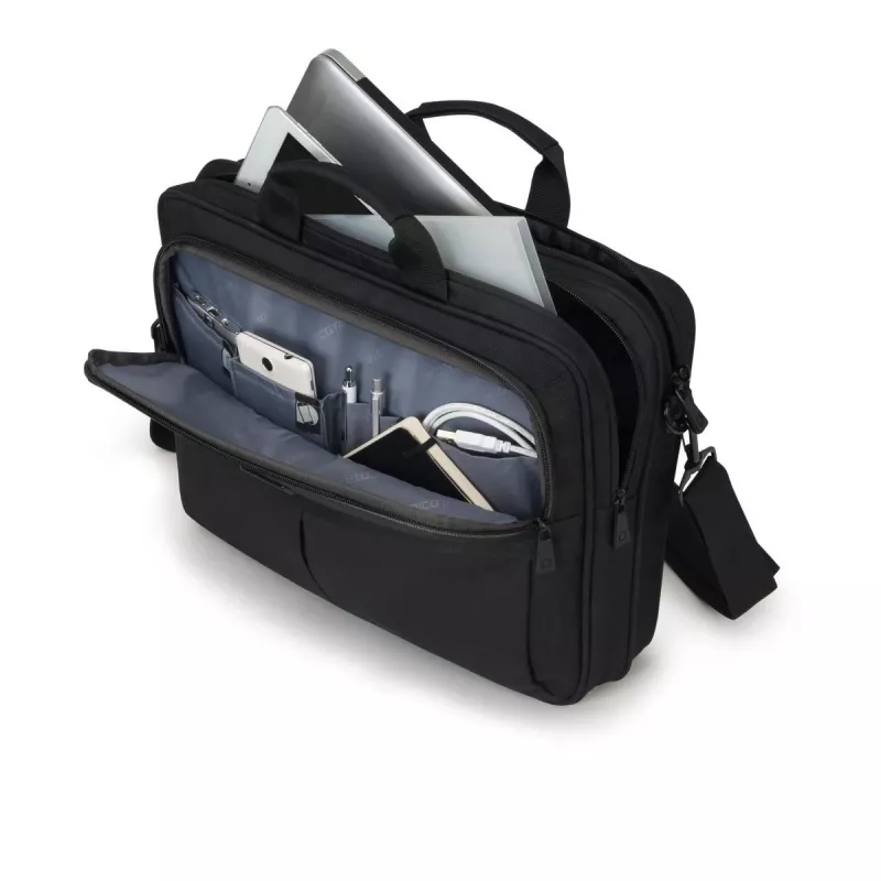 DICOTA Top Traveller Scale - 14-15.6in Notebook Case - Black / 600d Recycled Pet