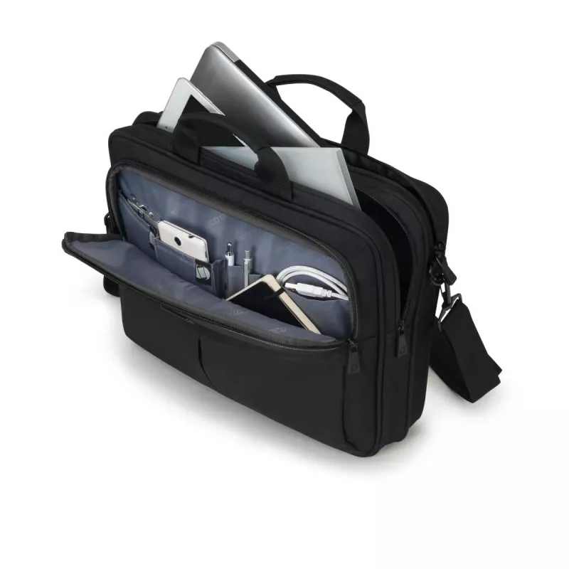 DICOTA Top Traveller Scale - 12-14.1in Notebook Case - Black / 600d Recycled Pet