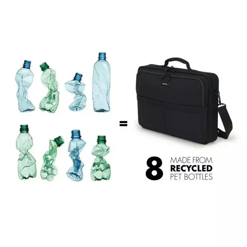 DICOTA Multi Scale -12-14.1in Notebook Case - Black / 600d Recycled Pet