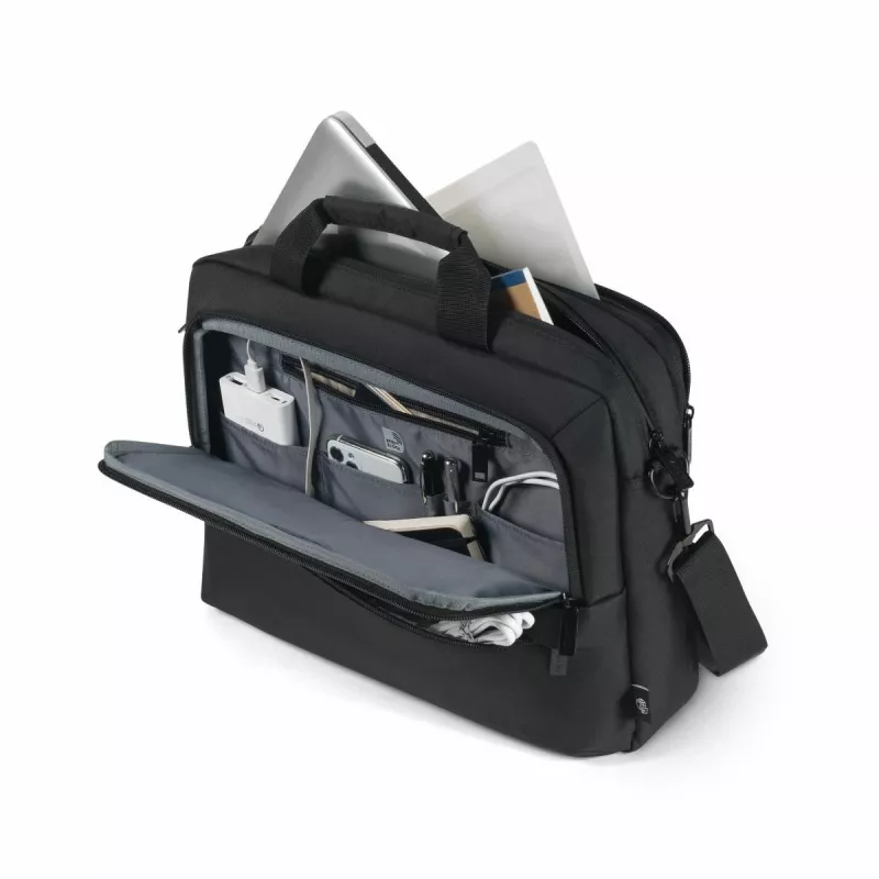 DICOTA Eco Top Traveller Core - 13-14.1in Notebook Bag - Black / 300d 100% Recycled Pet Polyester