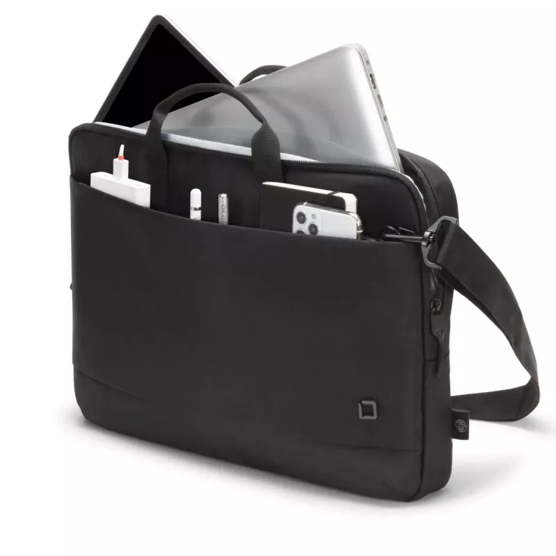 DICOTA Slim Eco Motion - 14-15.6in Notebook Case - Black / 600d Rpe Polyester