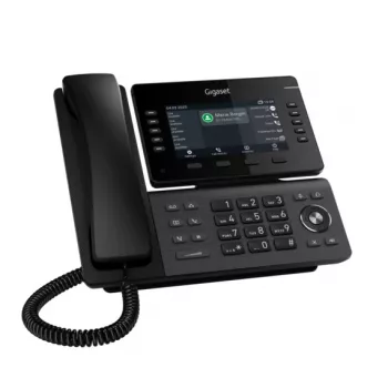 Desk DECT VoIP Phone Gigaset P850W IP PRO – TFT display, PoE, Wired & Wireless handset, Black