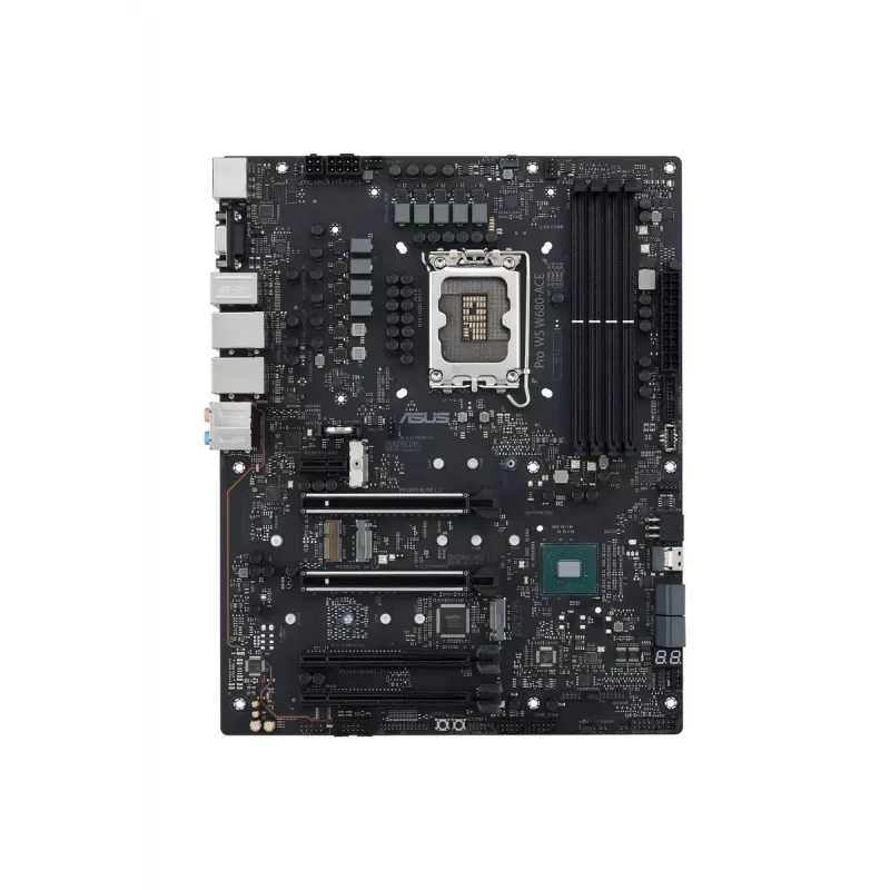 Motherboard ASUS PRO WS W680-ACE — Intel W680 ATX, LGA 1700, DDR5, 4 DIMM (128 GB), 3x M.2, 2x 2.5Gb LAN, 7.1 audio