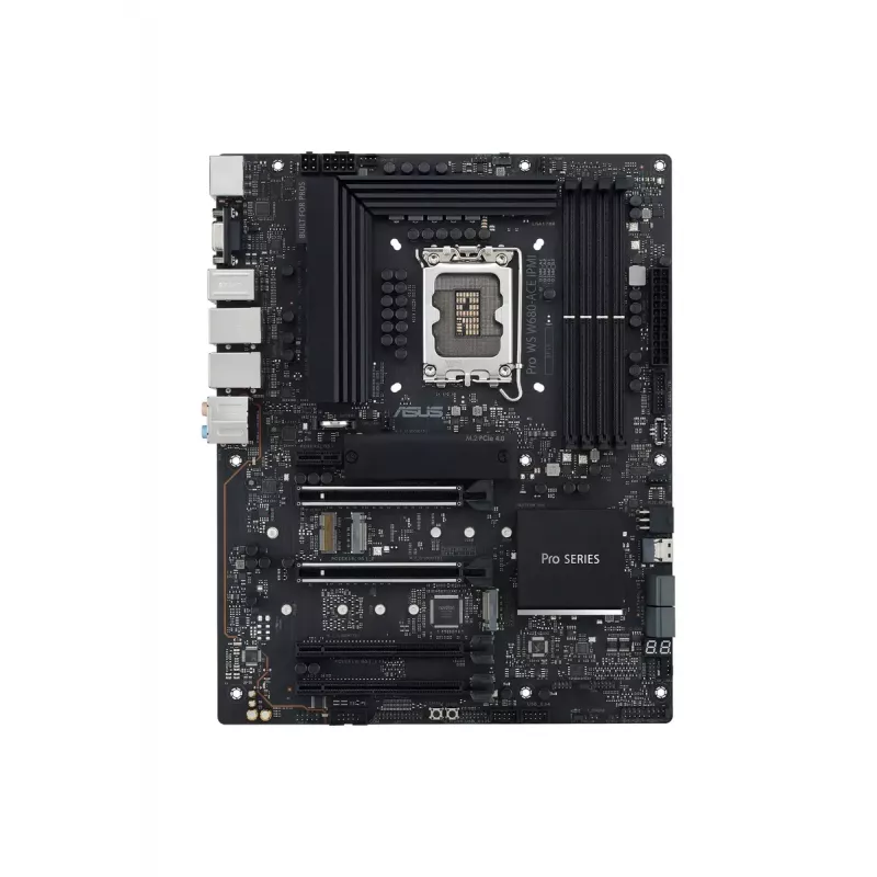 Motherboard ASUS PRO WS W680-ACE — Intel W680 ATX, LGA 1700, DDR5, 4 DIMM (128 GB), 3x M.2, 2x 2.5Gb LAN, 7.1 audio