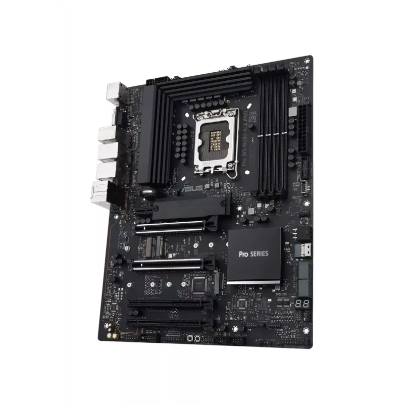 Motherboard ASUS PRO WS W680-ACE — Intel W680 ATX, LGA 1700, DDR5, 4 DIMM (128 GB), 3x M.2, 2x 2.5Gb LAN, 7.1 audio