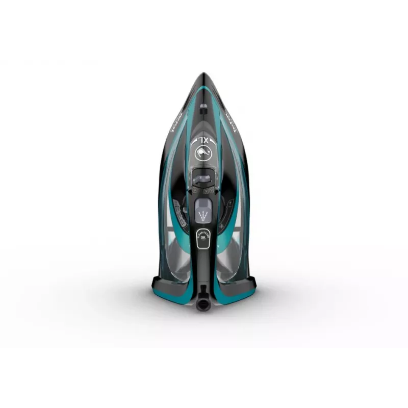 Tefal Ultimate Pure FV9844 Dry & Steam iron Durilium Autoclean soleplate 3200 W Black, Blue