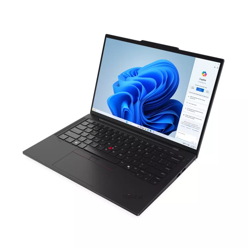 Lenovo ThinkPad T14s Gen 5 Intel Core Ultra 7 155U Laptop 35.6 cm (14 inch) WUXGA 16 GB LPDDR5x-SDRAM 512 GB SSD Wi-Fi 6E (802.11ax) Windows 11 Pro German Black