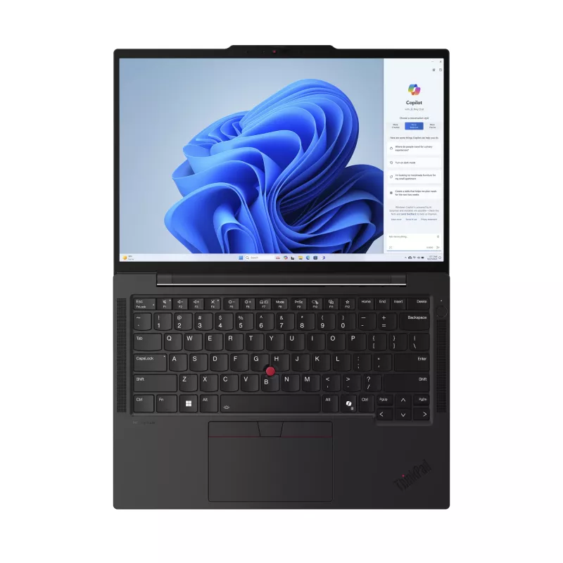 Lenovo ThinkPad T14s Gen 5 Intel Core Ultra 7 155U Laptop 35.6 cm (14 inch) WUXGA 16 GB LPDDR5x-SDRAM 512 GB SSD Wi-Fi 6E (802.11ax) Windows 11 Pro German Black