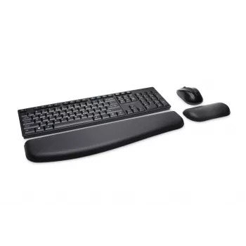 Kensington Pro Fit Wireless Desktop - Germany, Full-size (100%), Wireless, RF Wireless, QWERTZ, Black, Mouse included