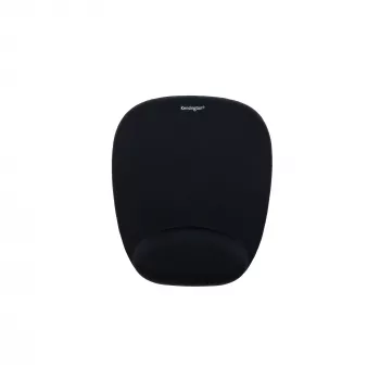 Kensington Foam Mousepad with Integral Wrist Rest Black, Black, Monochromatic, Foam, Wrist rest