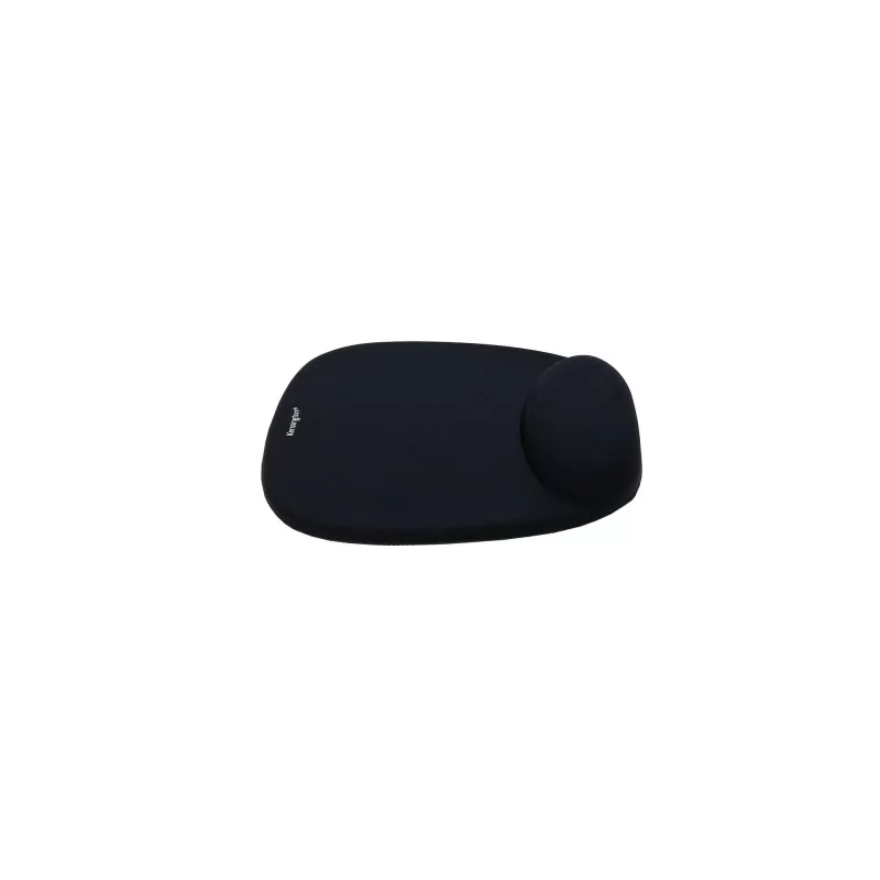 Kensington Foam Mousepad with Integral Wrist Rest Black, Black, Monochromatic, Foam, Wrist rest